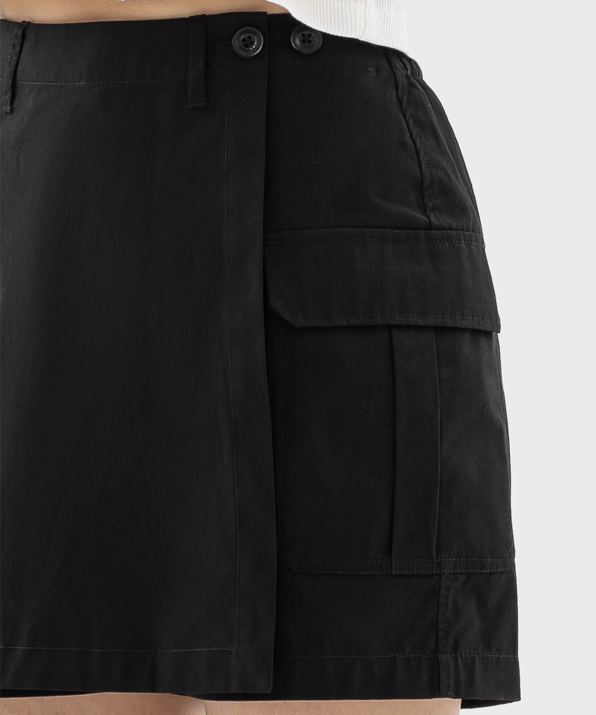 디키즈(DICKIES) 우먼스 릴렉스핏 스커트 팬츠 Black