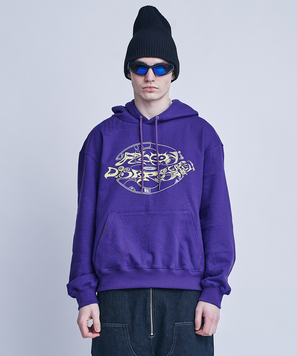 에프디알(FDR) [FDRx조계주 of MPQ] Vintage Lettering Hood_Vintage Purple