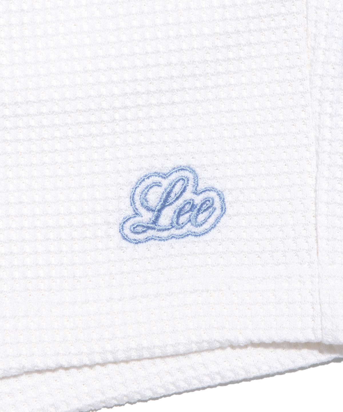리(LEE) 우먼 와플 쇼츠 화이트