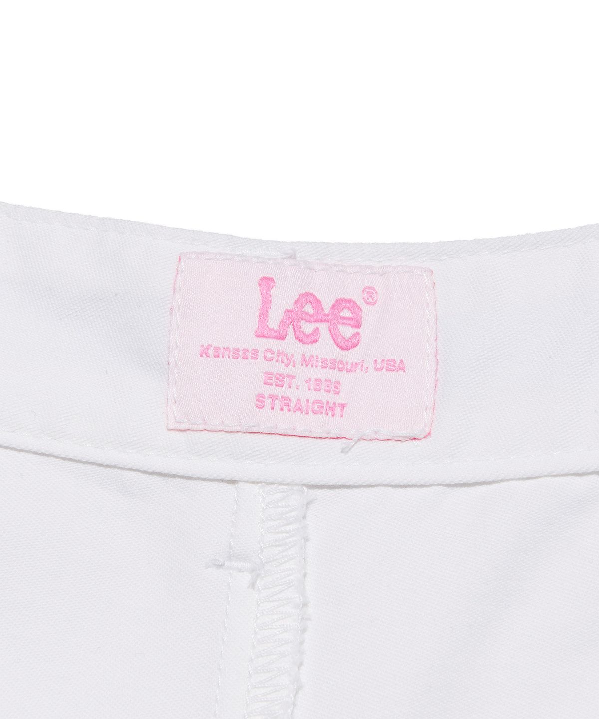 리(LEE) 우먼 턴업 퍼티그 쇼츠 화이트