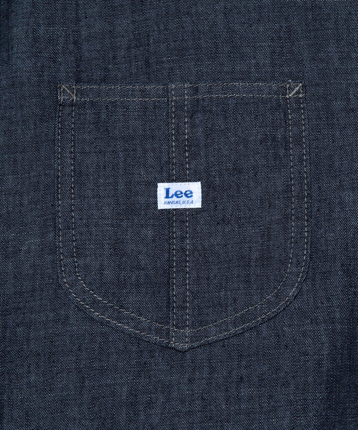 리(LEE) 로코 포켓 데님 반팔 셔츠 인디고 미듐