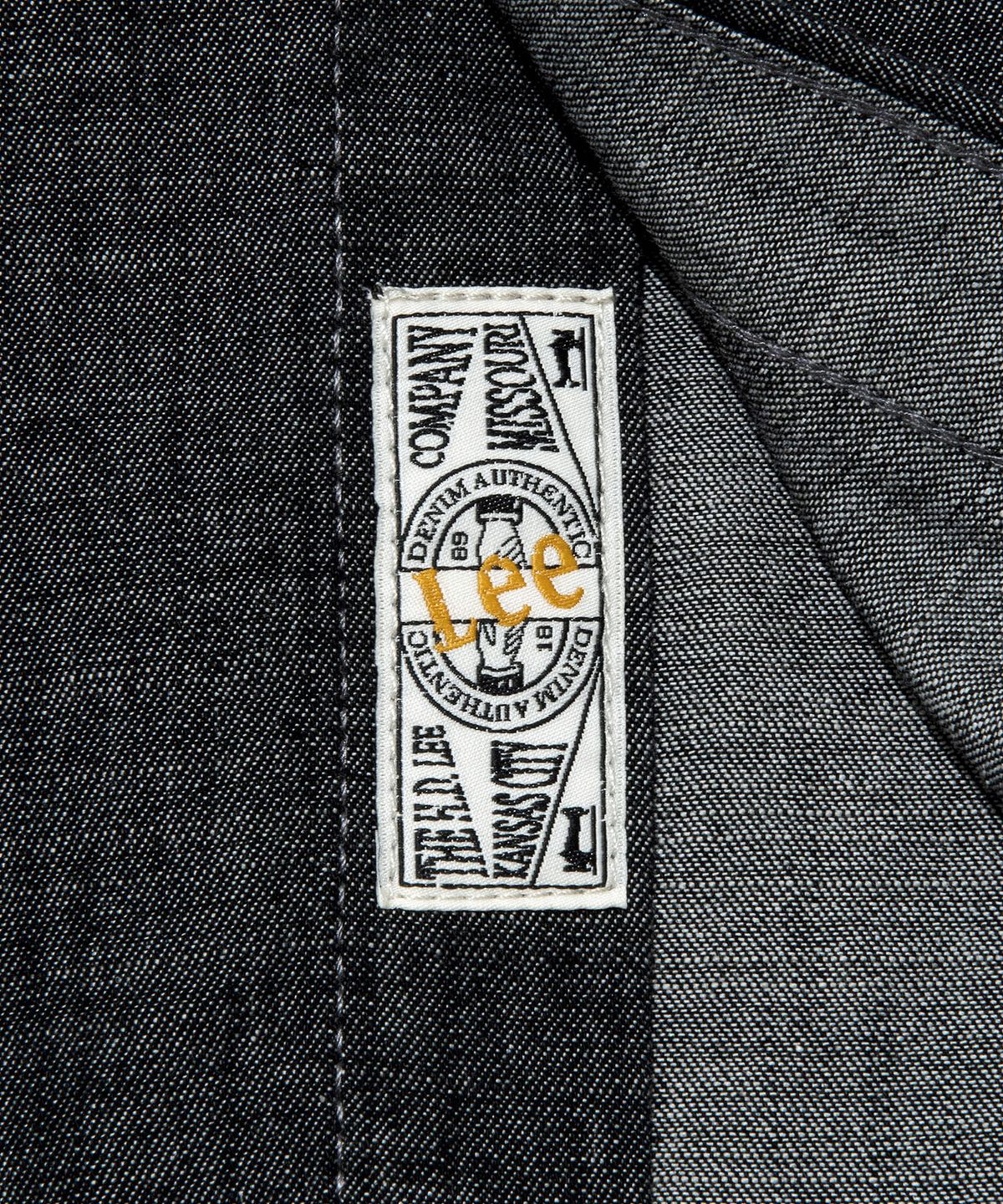 리(LEE) 로코 포켓 데님 반팔 셔츠 블랙 워싱