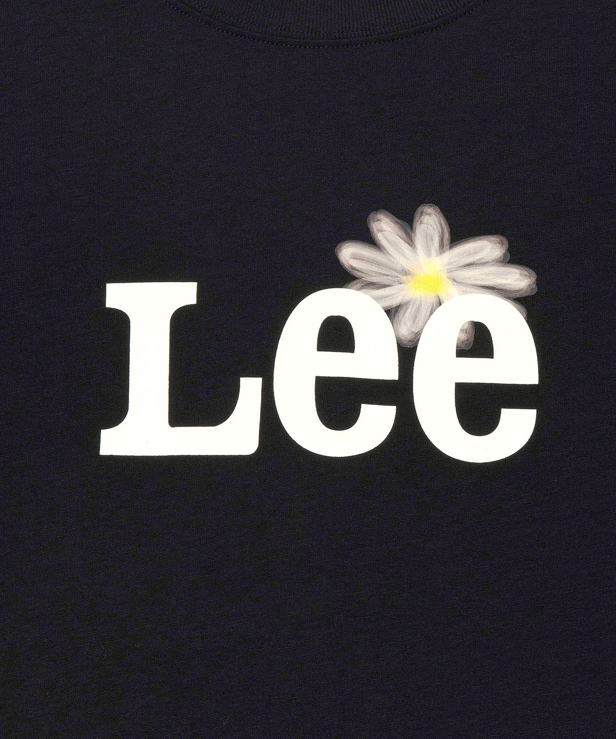 리(LEE) 우먼 그래픽 크롭 티셔츠 블랙