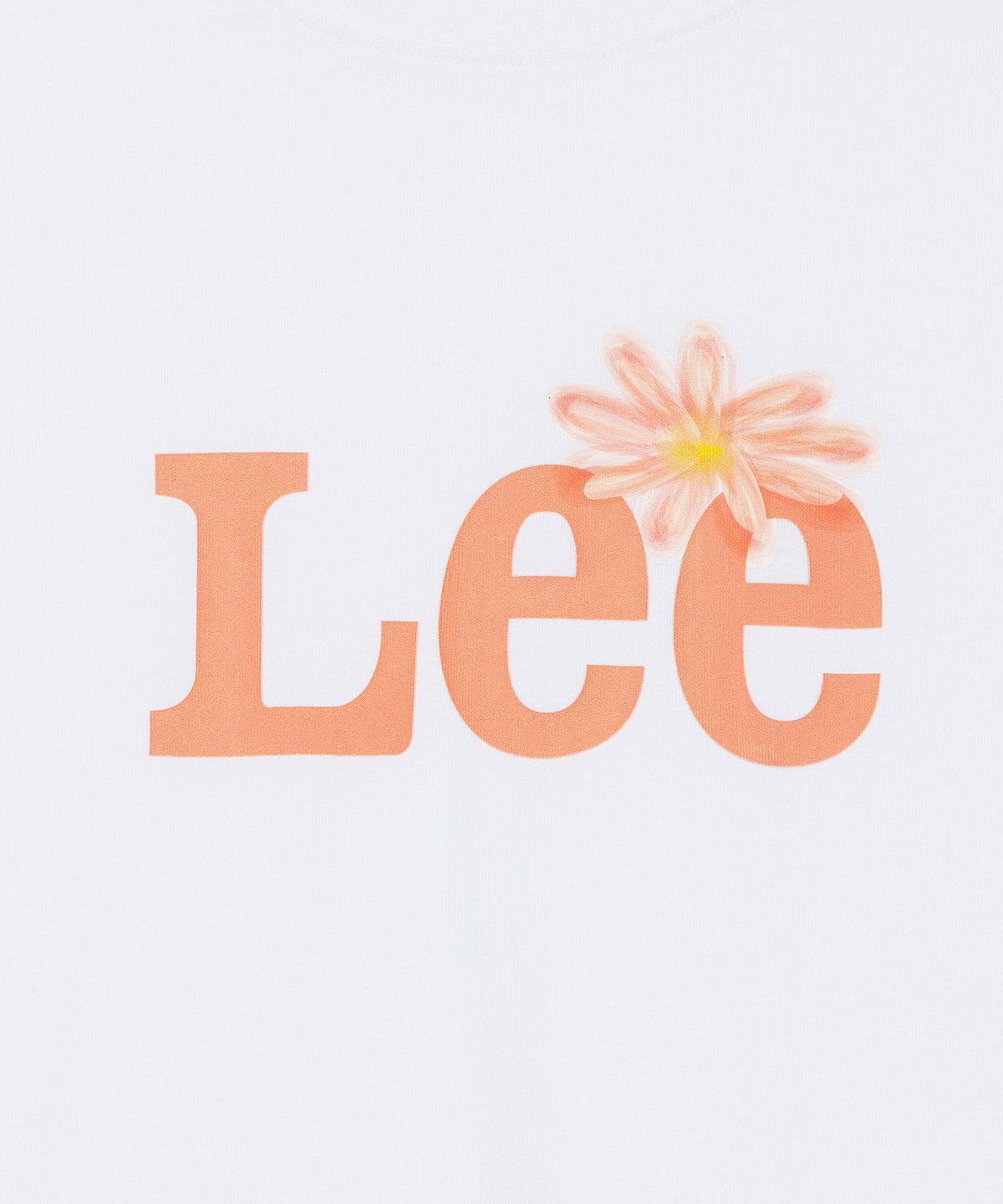 리(LEE) 우먼 그래픽 크롭 티셔츠 화이트