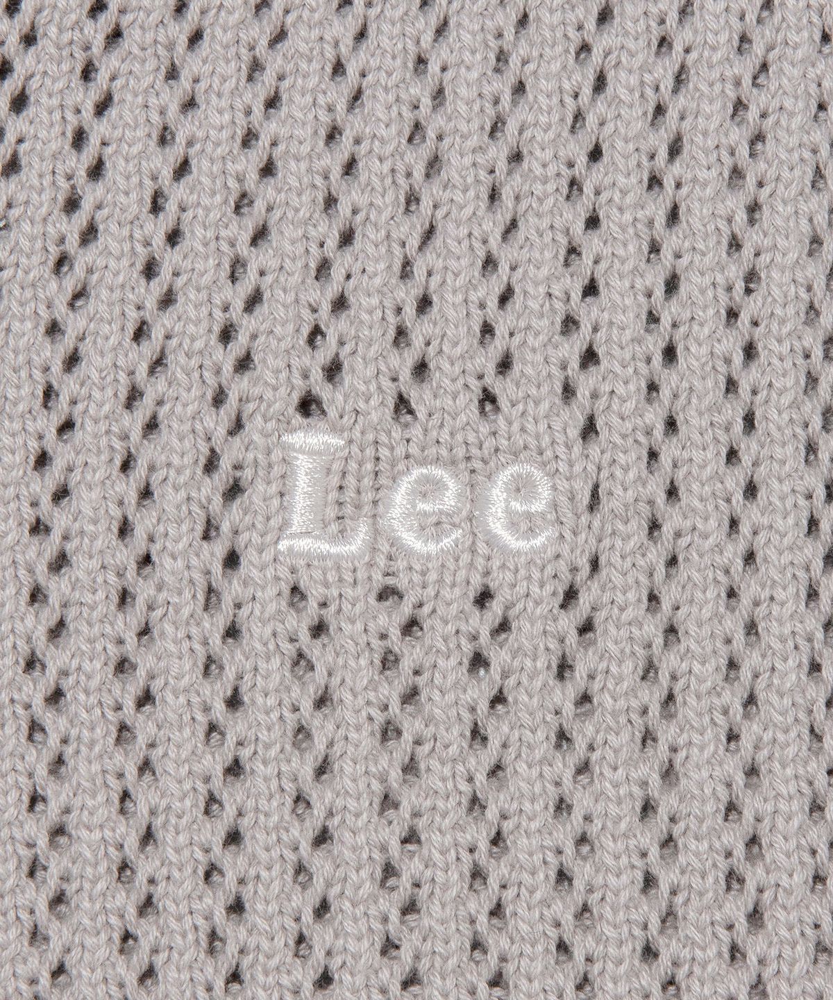 리(LEE) 브이넥 스카시 니트 베스트 라이트 그레이