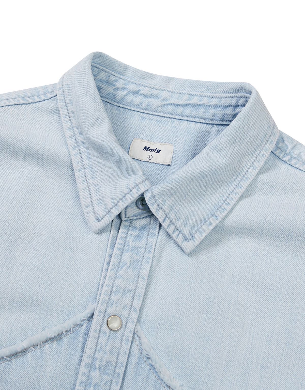 엠엠엘지(MMLG) [Mmlg] UNION DENIM SHIRT (LIGHT BLUE)