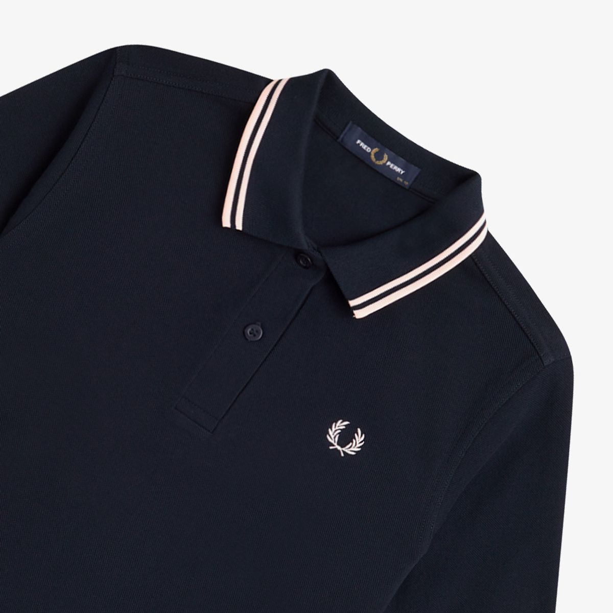 프레드페리(FRED PERRY) [G3600] 여성 트윈 팁 프레드페리 셔츠 - 네이비/실키피치 AFPF2413600-I49
