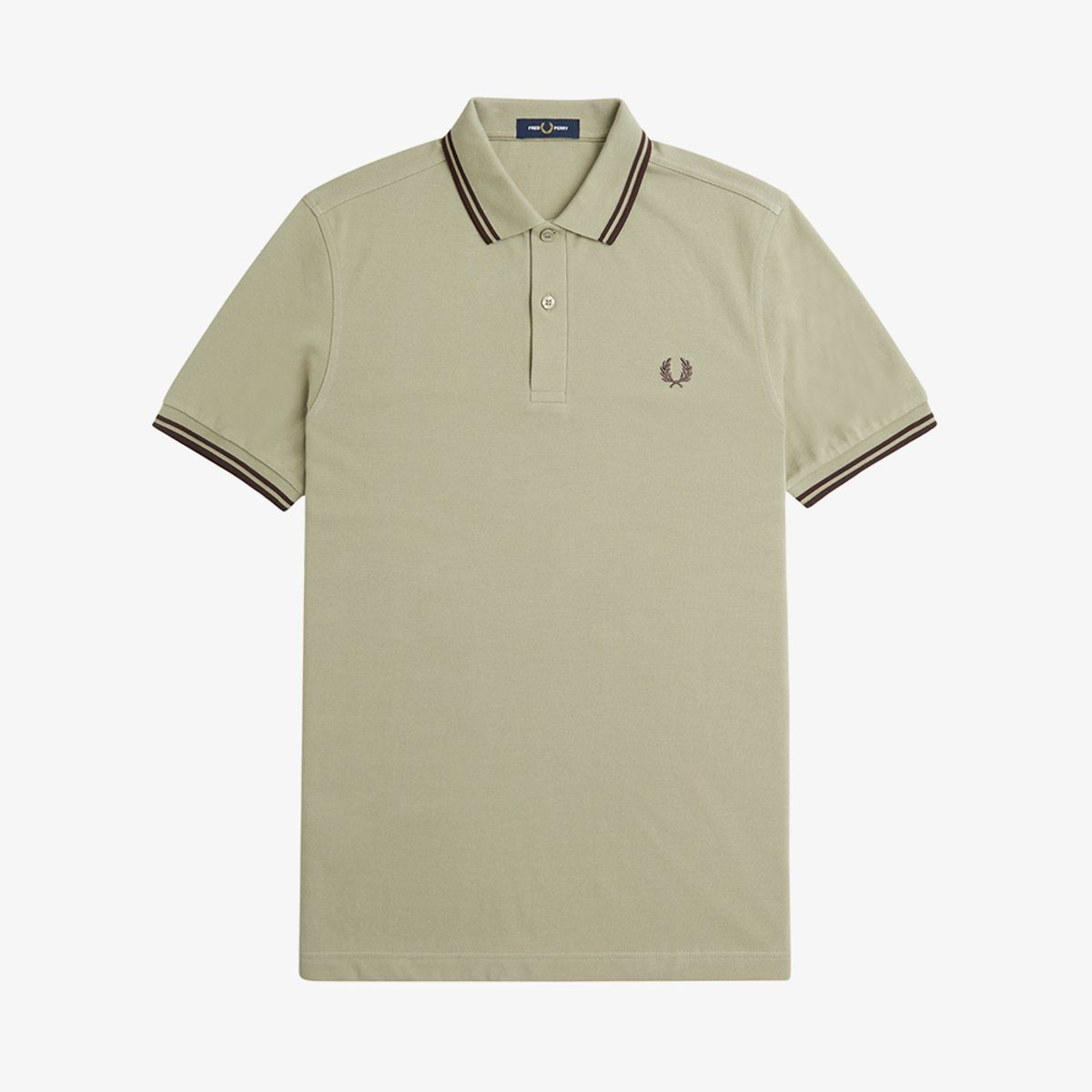 프레드페리(FRED PERRY) [M3600] 트윈 팁 프레드페리 셔츠 - 웜그레이/캐링턴로드브릭 AFPM2413600-U84