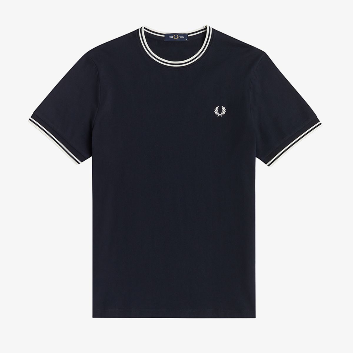 프레드페리(FRED PERRY) [Baseline] 트윈 팁 티셔츠 - 네이비 M1588-795