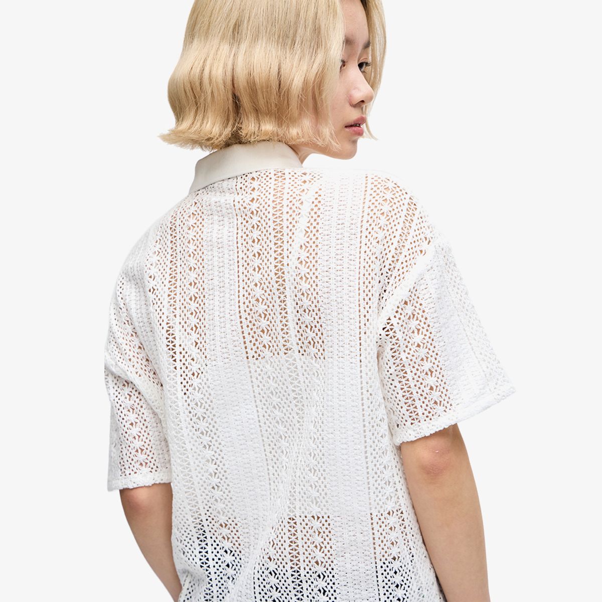 프레드페리(FRED PERRY) [Womens] 레이스 폴로셔츠(129) AFPF2417134-129
