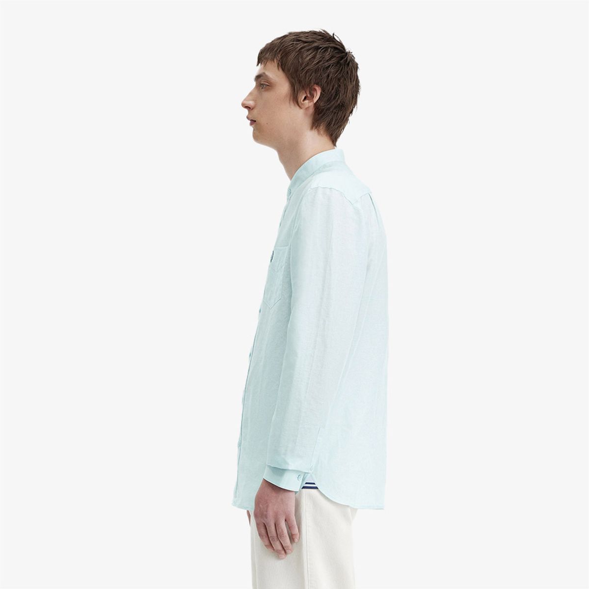 프레드페리(FRED PERRY) [Sharp] 린넨 블렌드 그랜대드 칼라 셔츠(R30) AFPM2417763-R30
