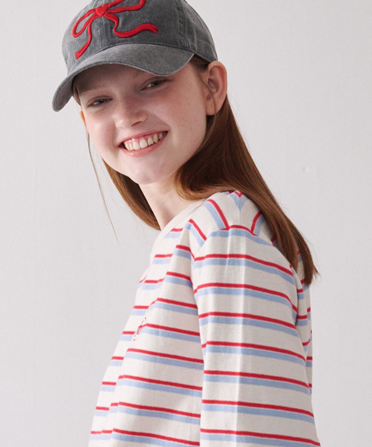 론론(RONRON) MULTI STRIPE LONG SLEEVE IVORY