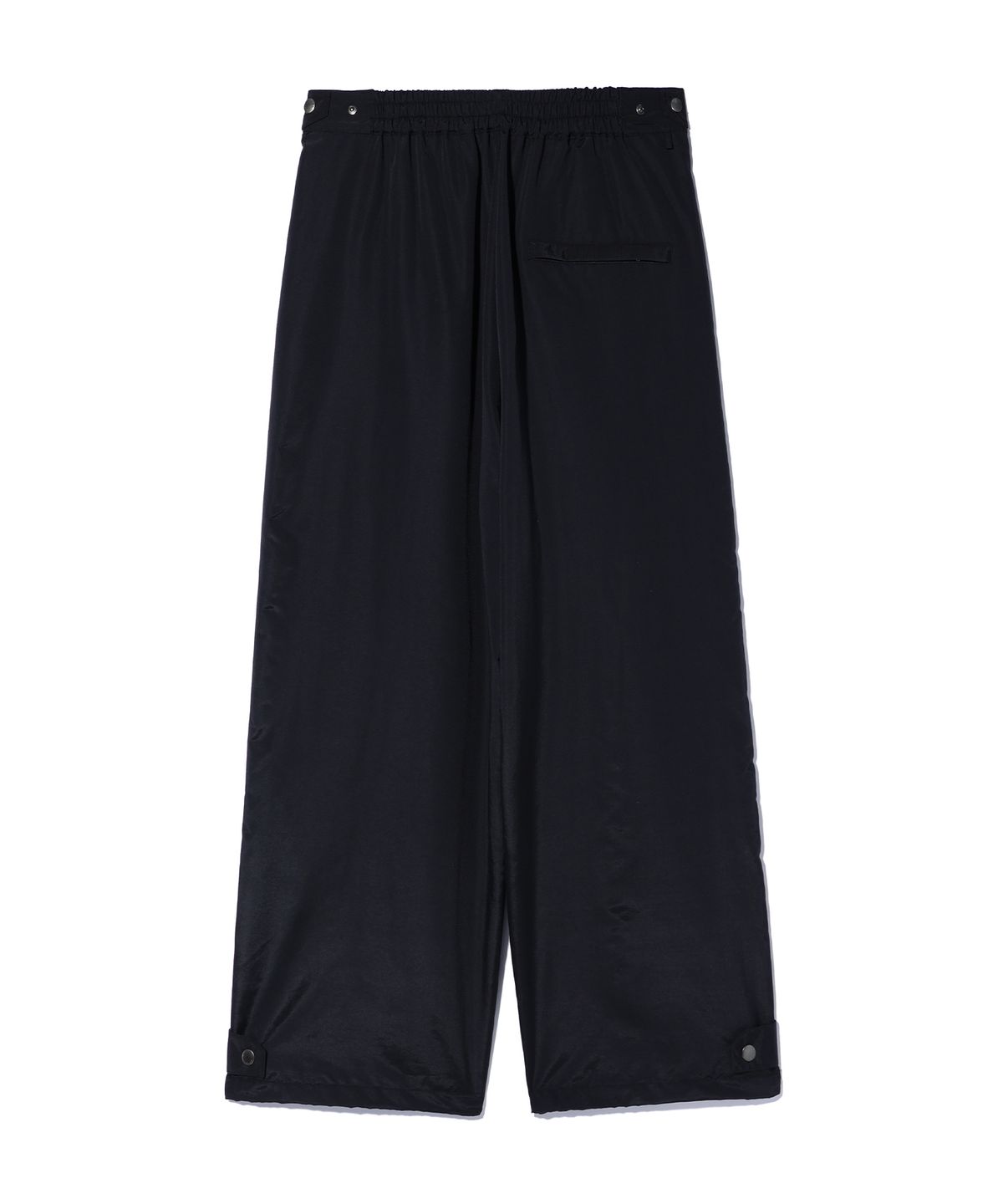 이에이(IEY) COVER ZIP-UP NYLON PANTS Black