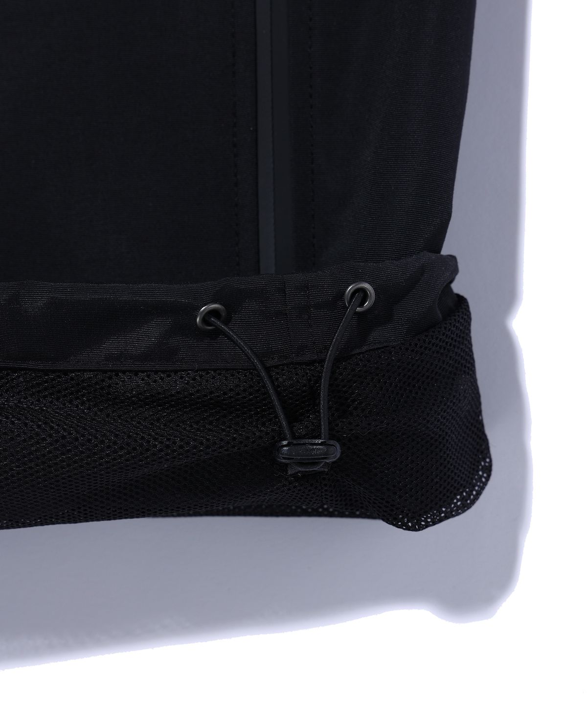 이에이(IEY) COVER ZIP-UP NYLON PANTS Black