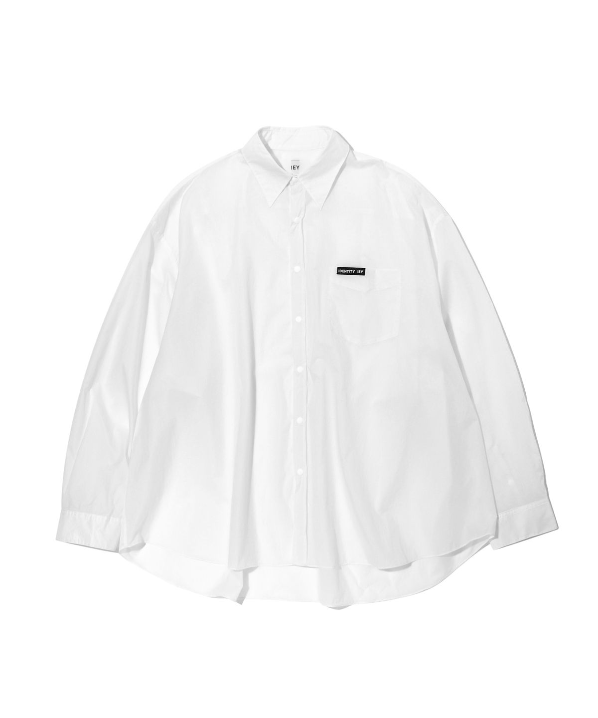 이에이(IEY) OVERSIZED NYLON SHIRT White