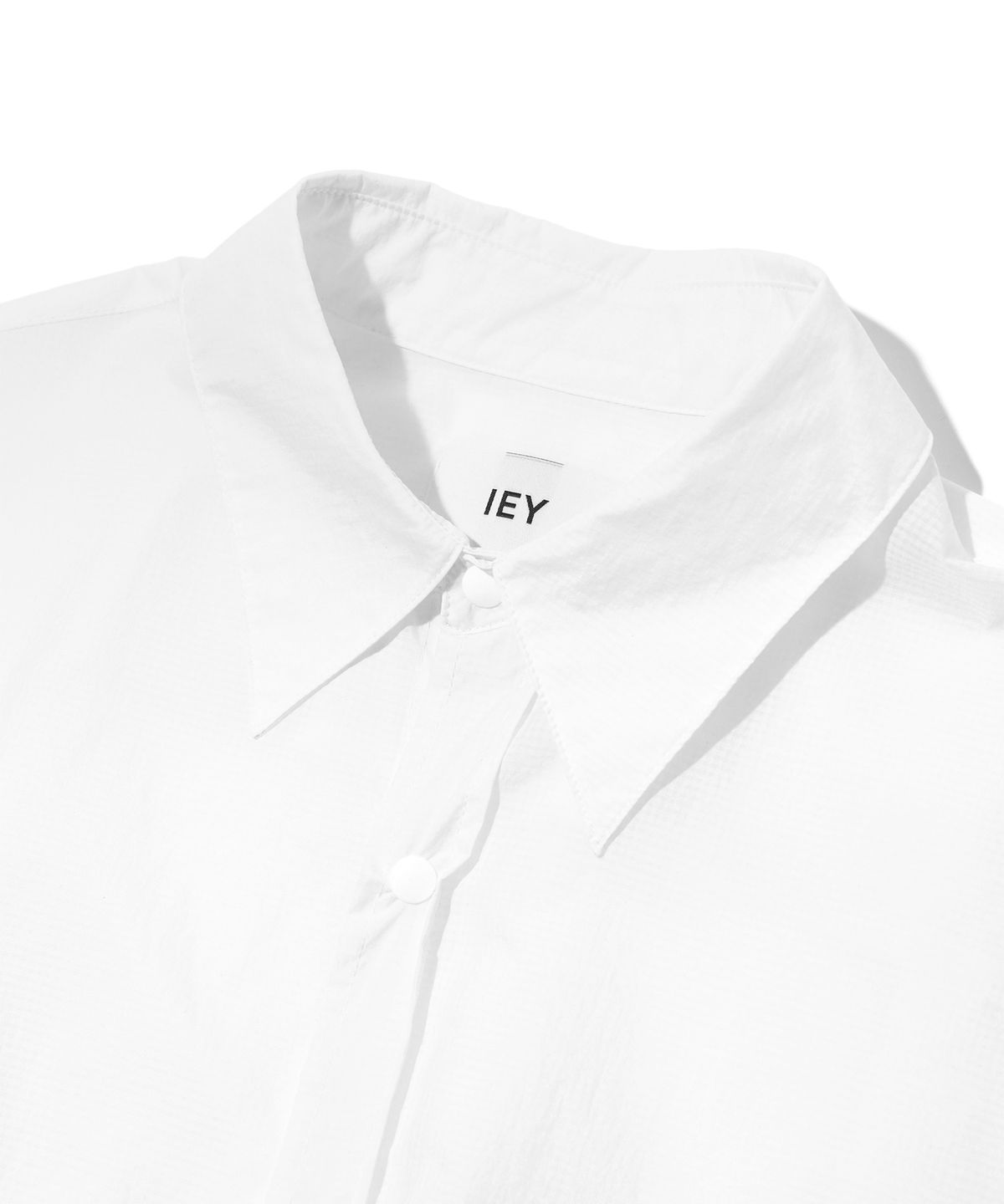 이에이(IEY) OVERSIZED NYLON SHIRT White