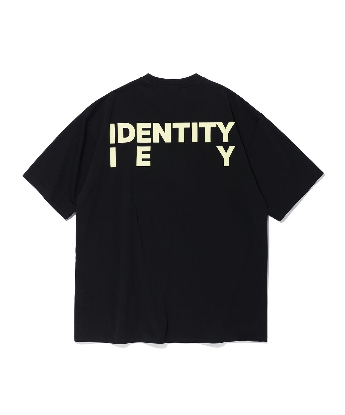 이에이(IEY) IDENTITY BACK LOGO T-SHIRT Black - 사이즈 & 후기 | 무신사