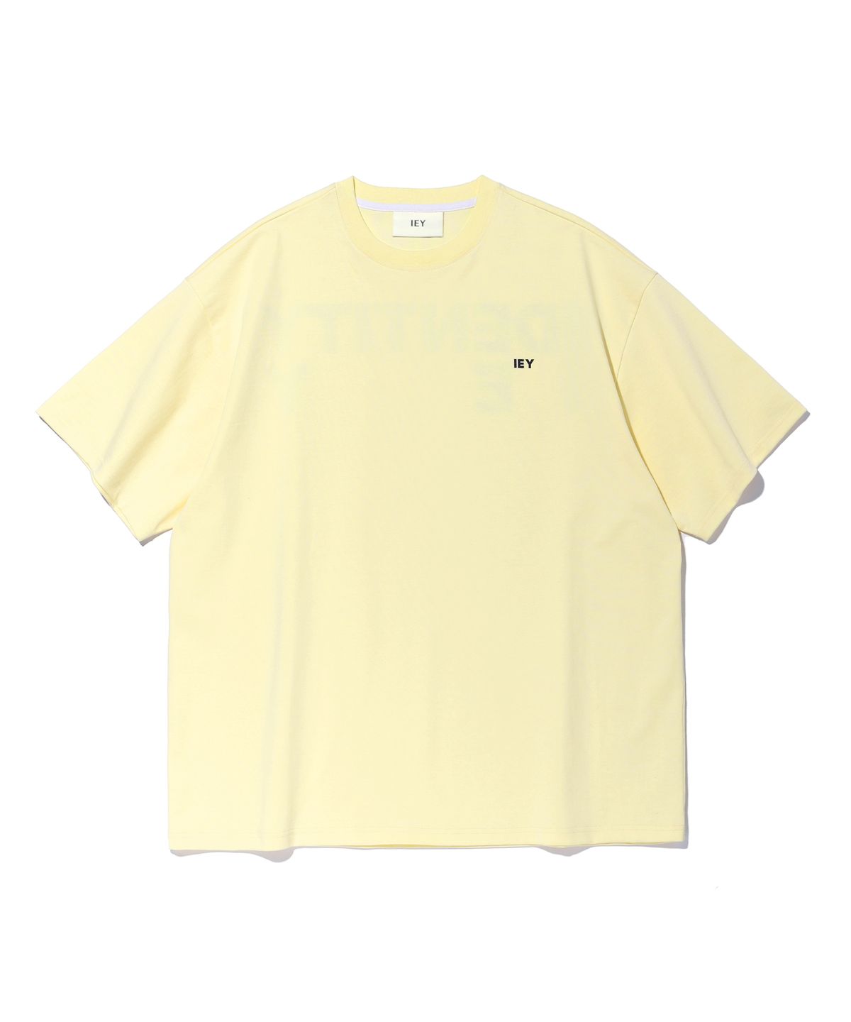 이에이(IEY) IDENTITY BACK LOGO T-SHIRT Lemon - 사이즈 & 후기 | 무신사