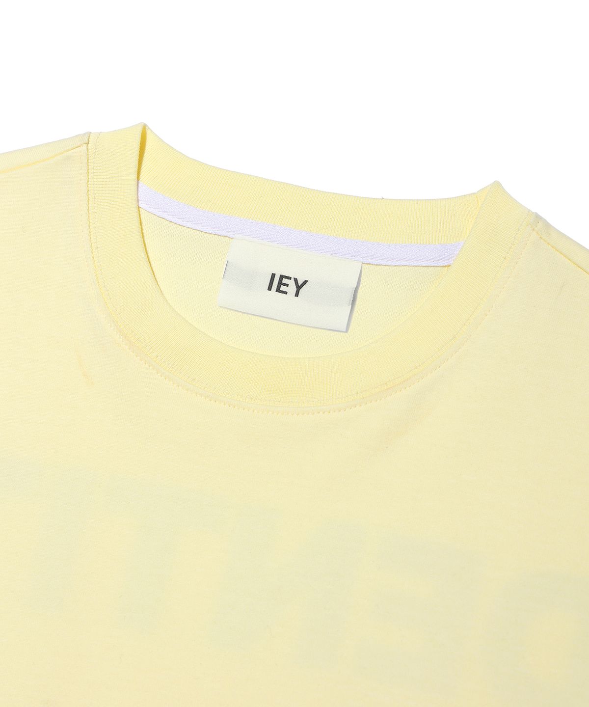 이에이(IEY) IDENTITY BACK LOGO T-SHIRT Lemon - 사이즈 & 후기 | 무신사
