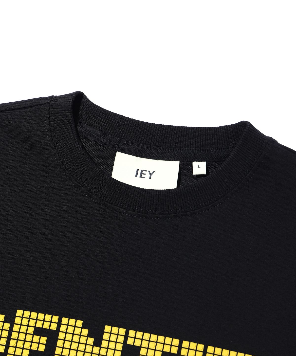 이에이(IEY) IDENTITY BLOCK T-SHIRT Black - 사이즈 & 후기 | 무신사