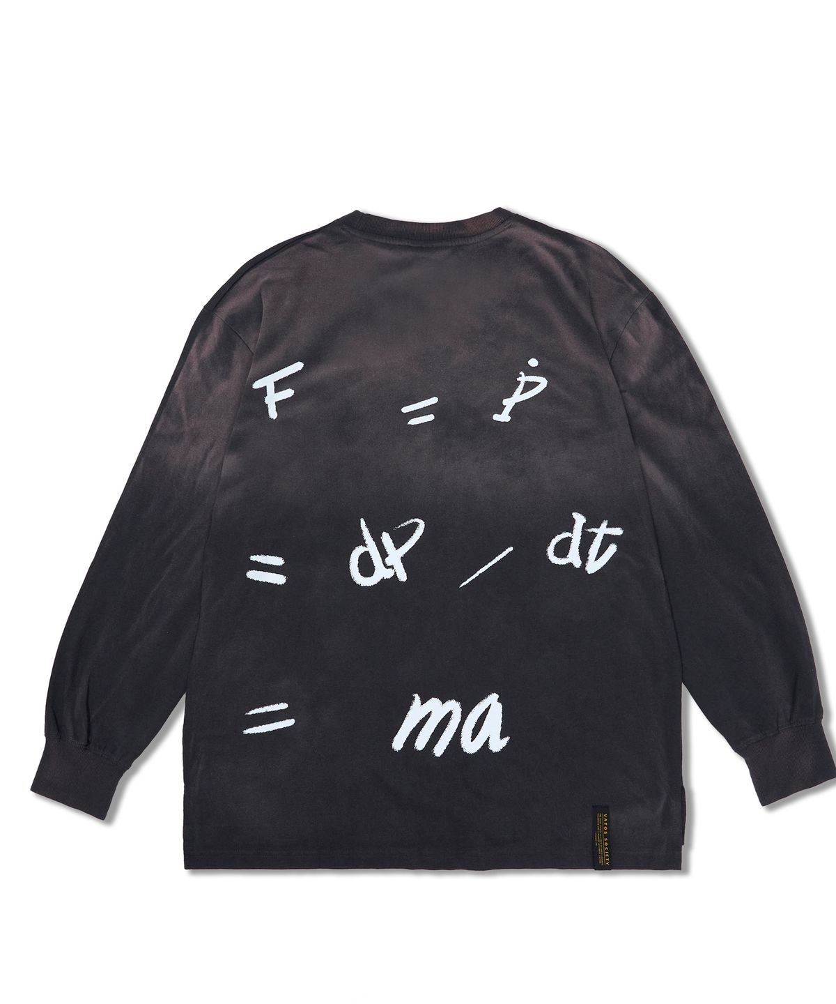 스티그마(STIGMA) Lexsecunda Vintage-Like Oversized Long Sleeves T-Shirts Black