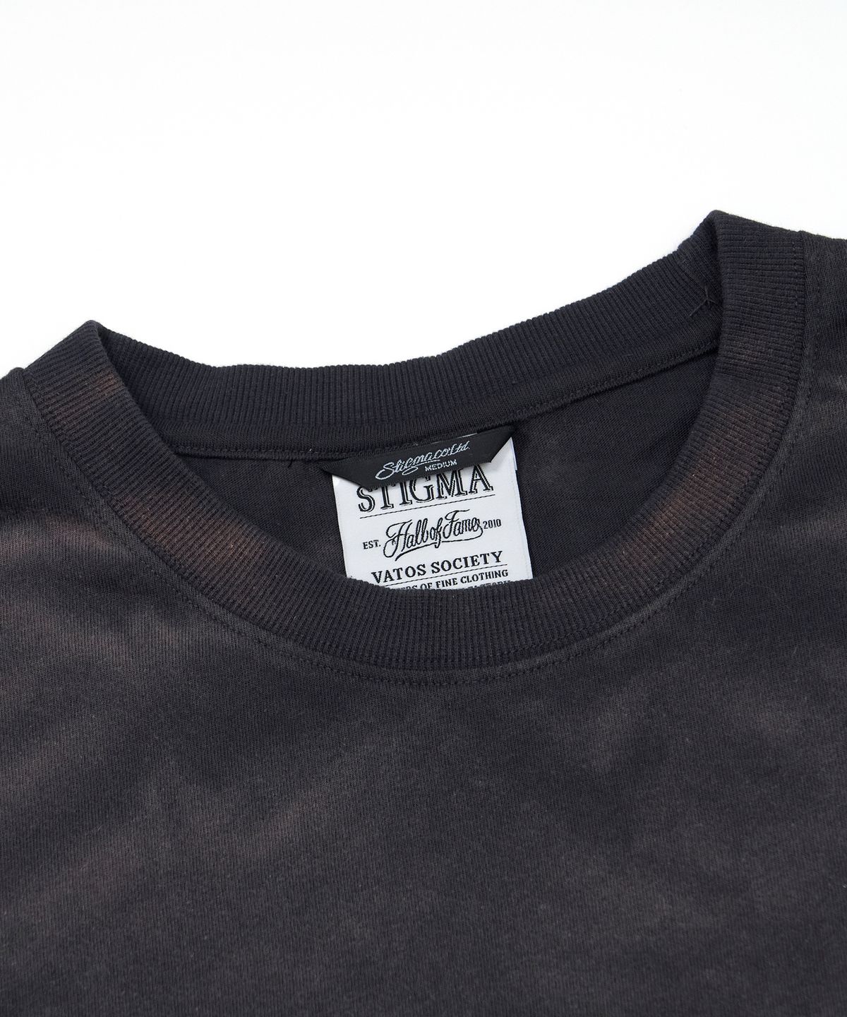 스티그마(STIGMA) Lexsecunda Vintage-Like Oversized Long Sleeves T-Shirts Black