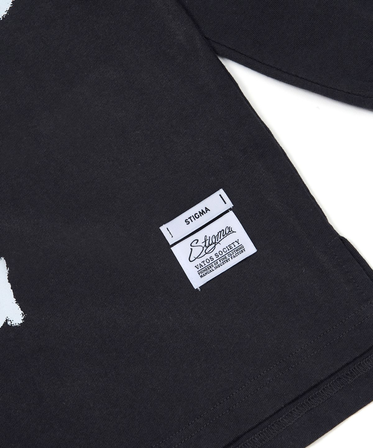 스티그마(STIGMA) Lexsecunda Vintage-Like Oversized Long Sleeves T-Shirts Black