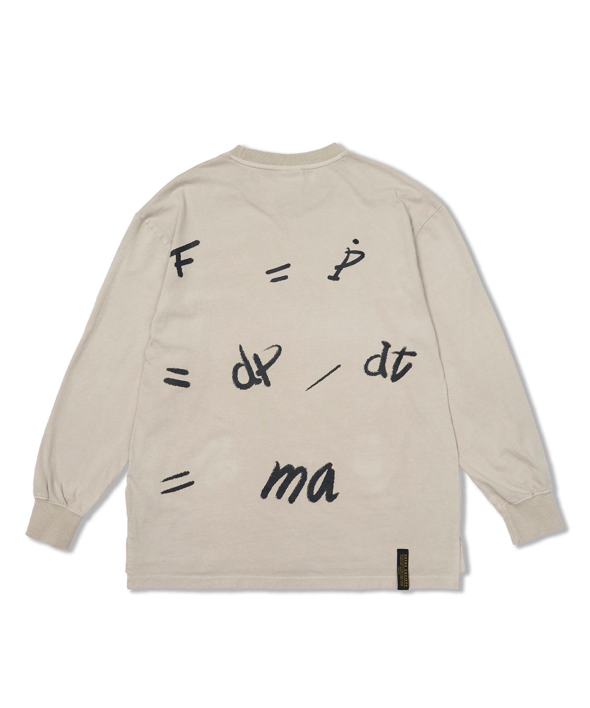 스티그마(STIGMA) Lexsecunda Vintage-Like Oversized Long Sleeves T-Shirts  Beige