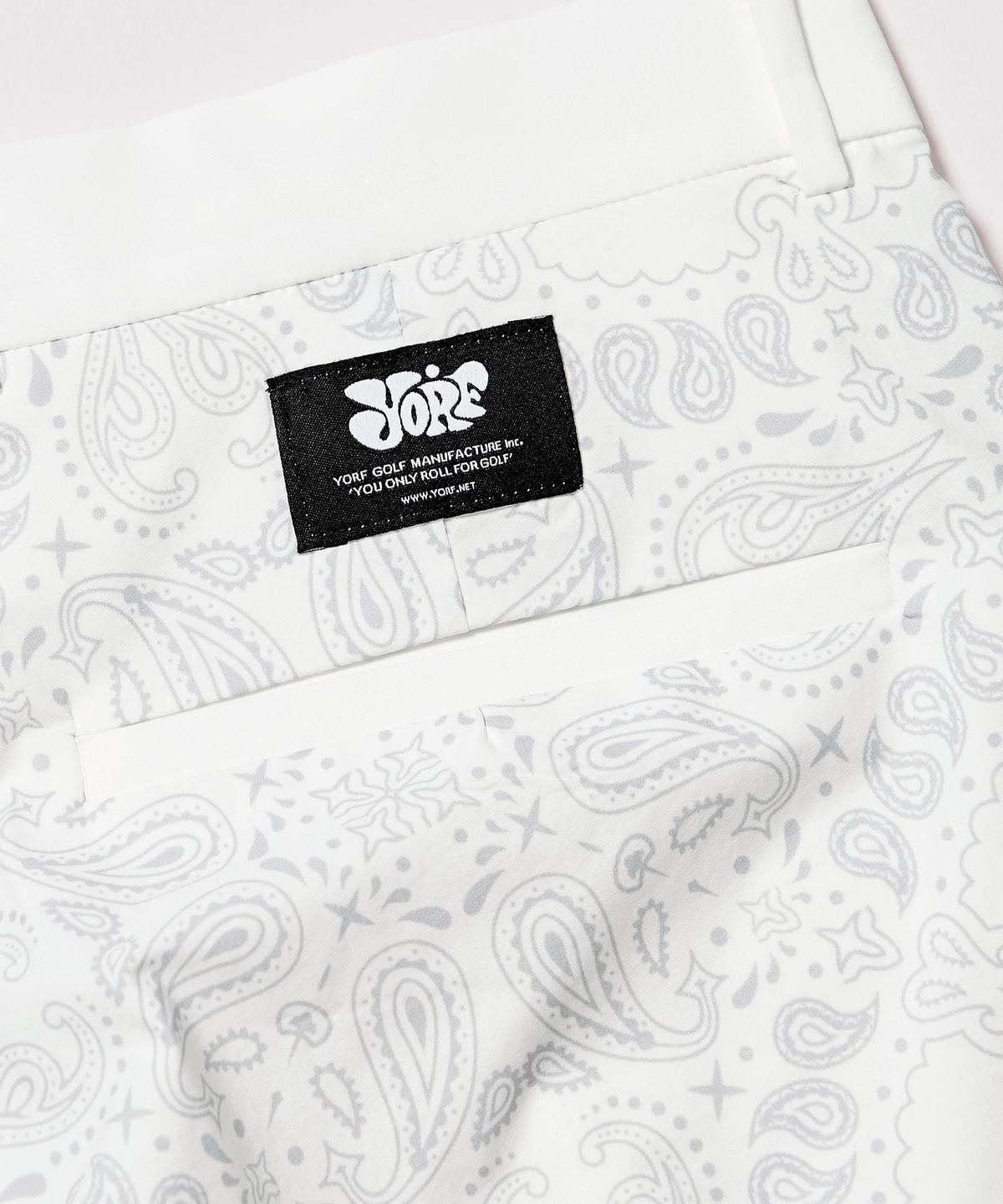 욜프(YORF) YORF SHORTS PAISLEY WHITE