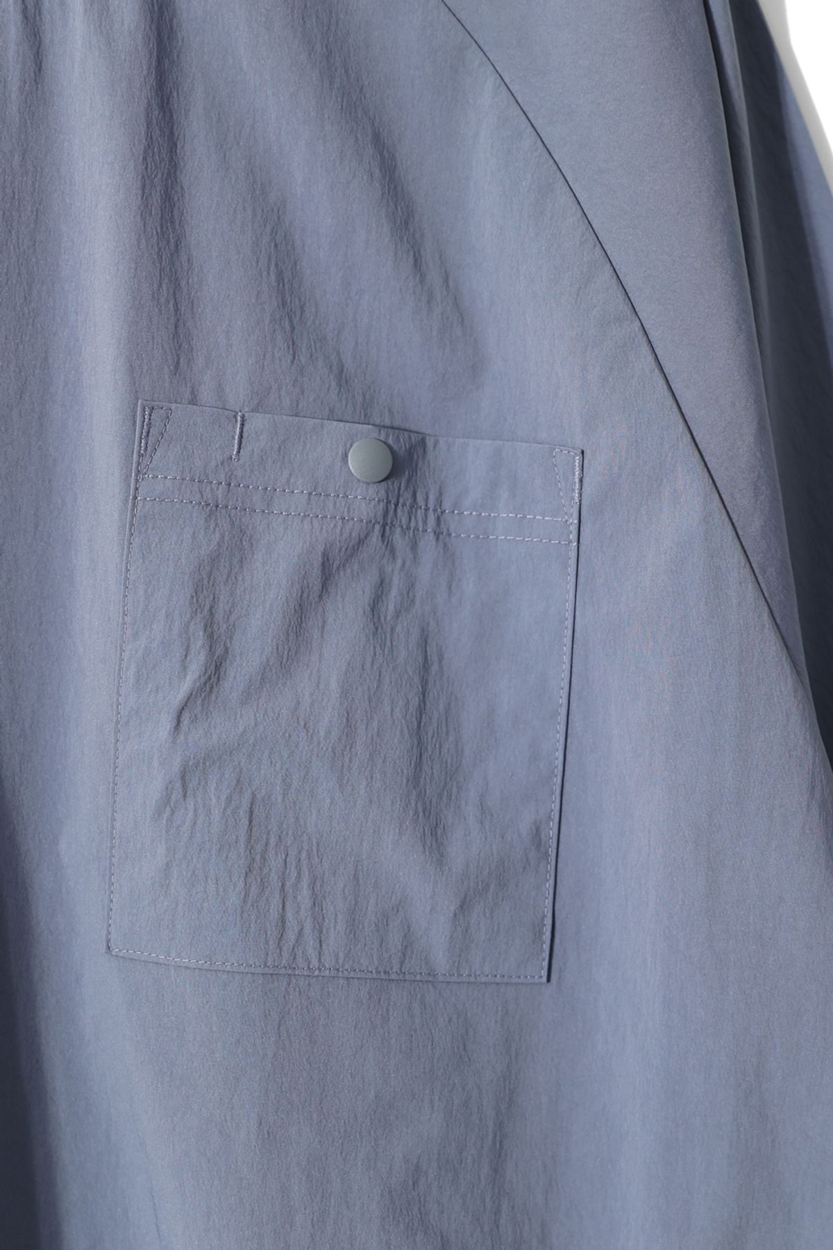 홀리선(HORLISUN) Jameson Long Woven Pullover Shirt Blue