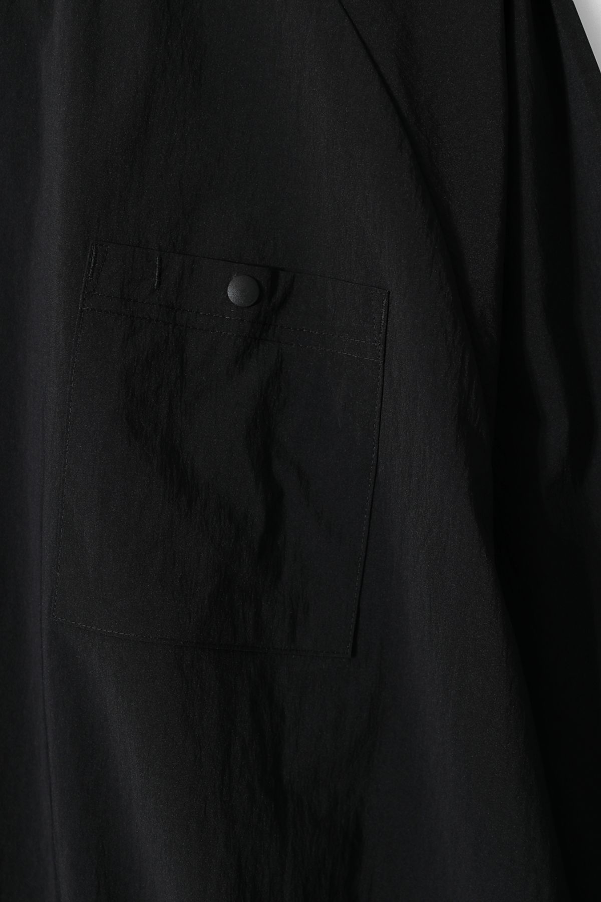 홀리선(HORLISUN) Jameson Long Woven Pullover Shirt Black