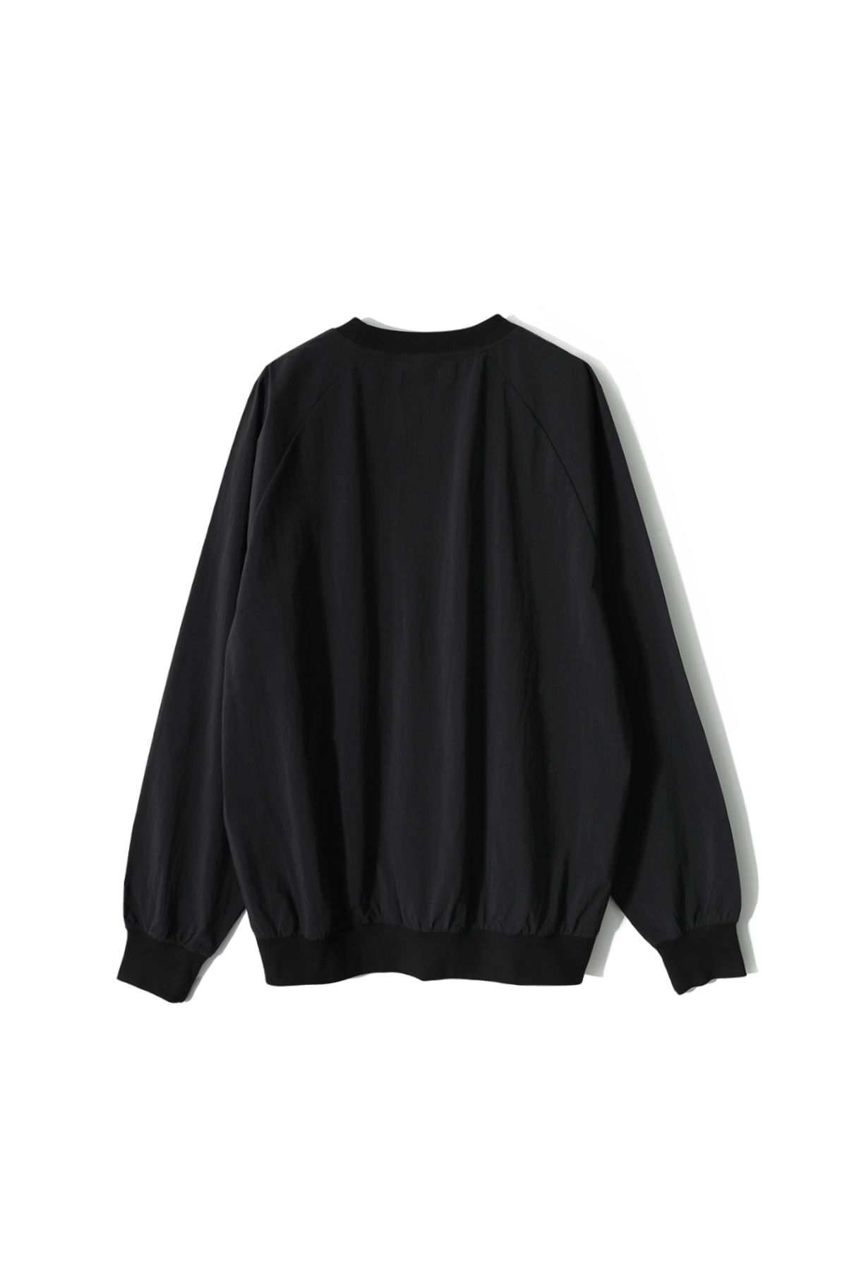 홀리선(HORLISUN) Jameson Long Woven Pullover Shirt Black