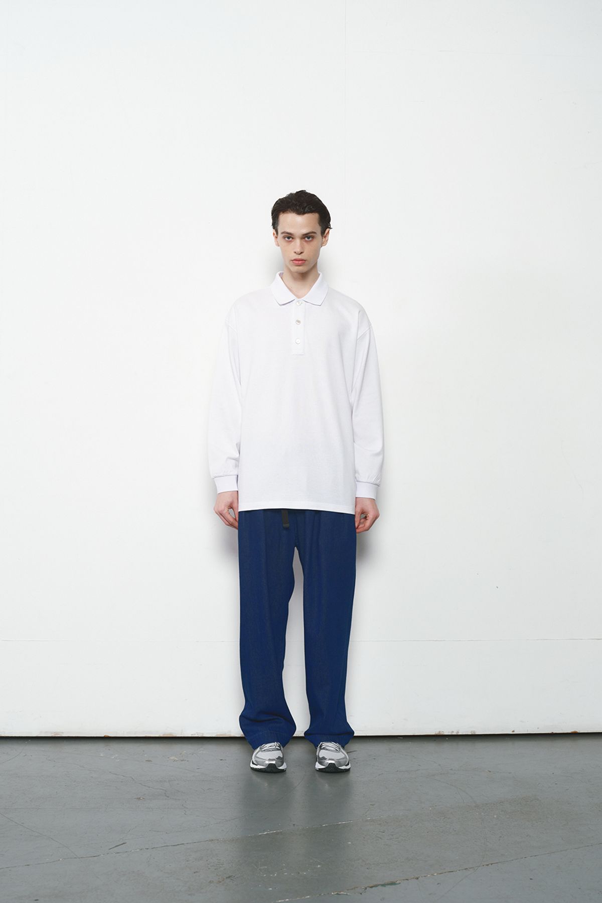 홀리선(HORLISUN) Sumerset Long Pique Pullover Shirt White
