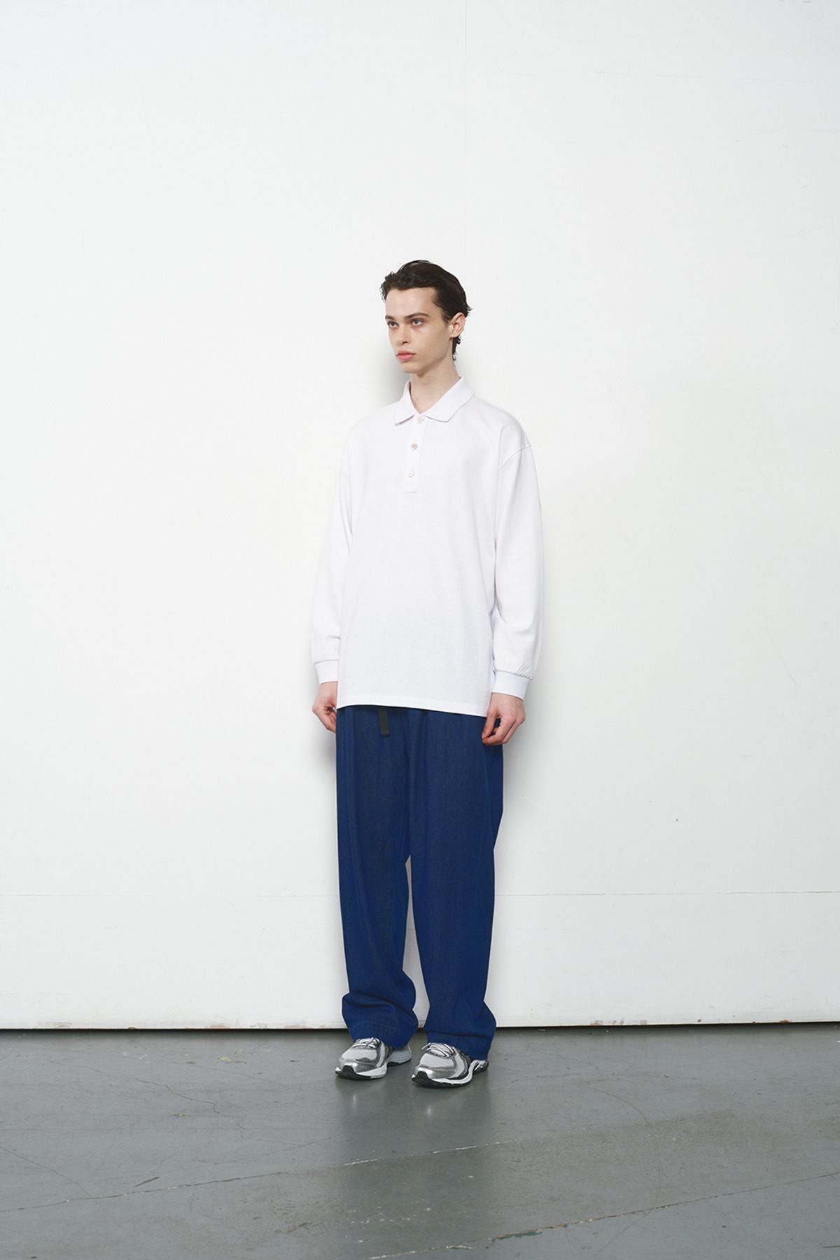홀리선(HORLISUN) Sumerset Long Pique Pullover Shirt White