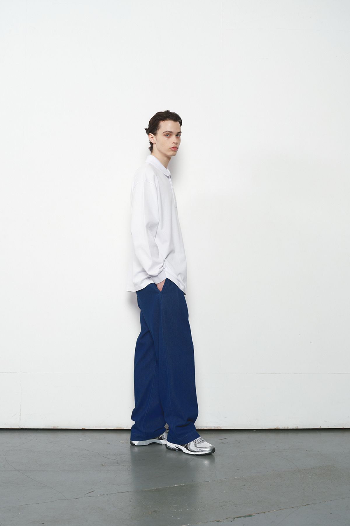 홀리선(HORLISUN) Sumerset Long Pique Pullover Shirt White