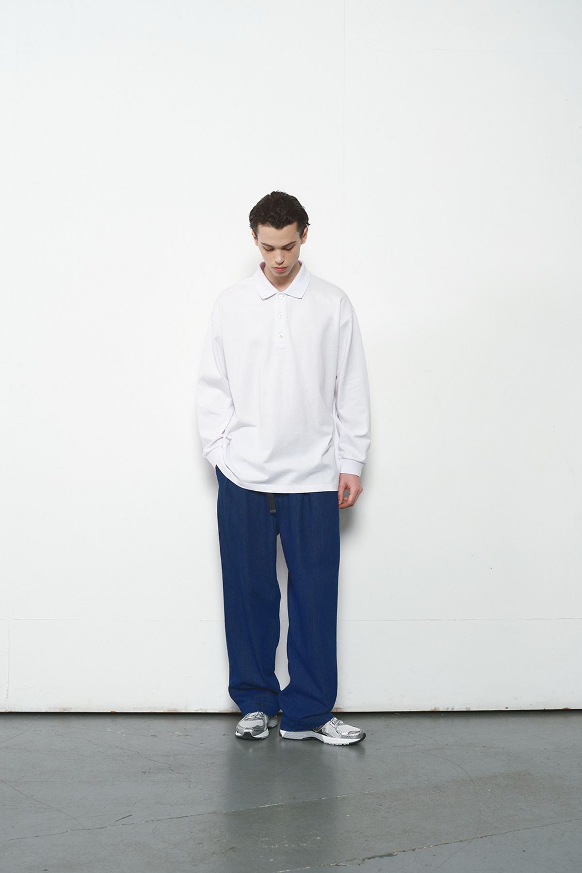홀리선(HORLISUN) Sumerset Long Pique Pullover Shirt White