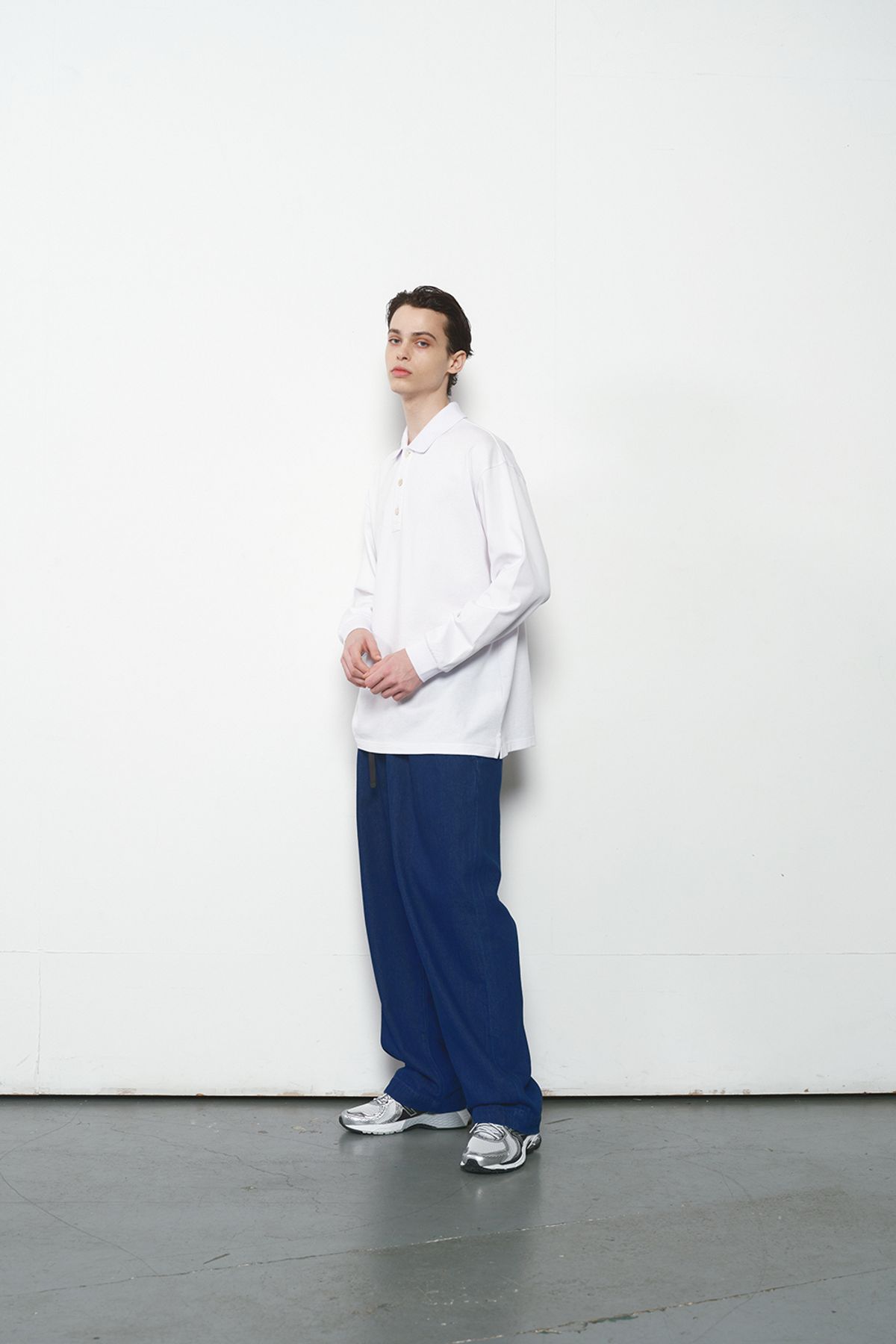 홀리선(HORLISUN) Sumerset Long Pique Pullover Shirt White