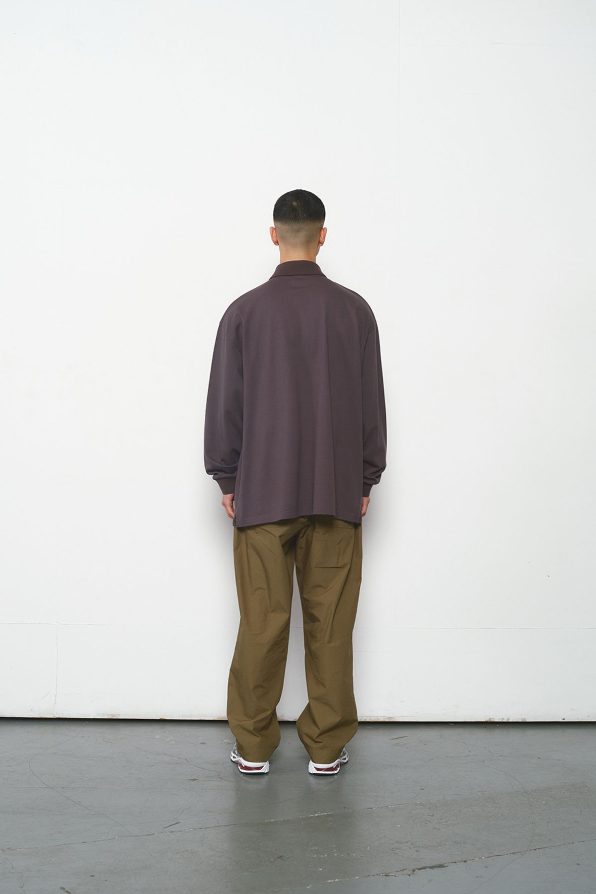 홀리선(HORLISUN) Sumerset Long Pique Pullover Shirt Charcoal