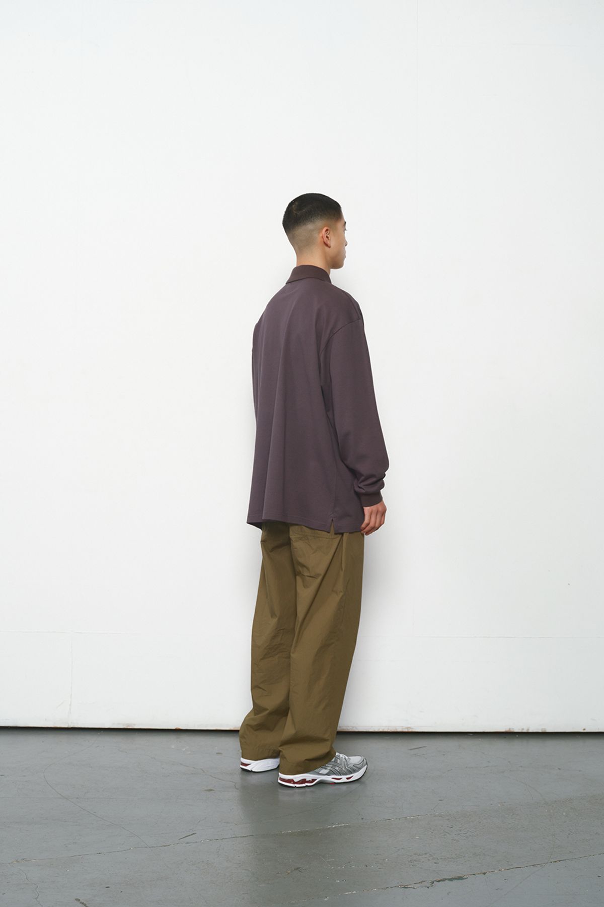홀리선(HORLISUN) Sumerset Long Pique Pullover Shirt Charcoal