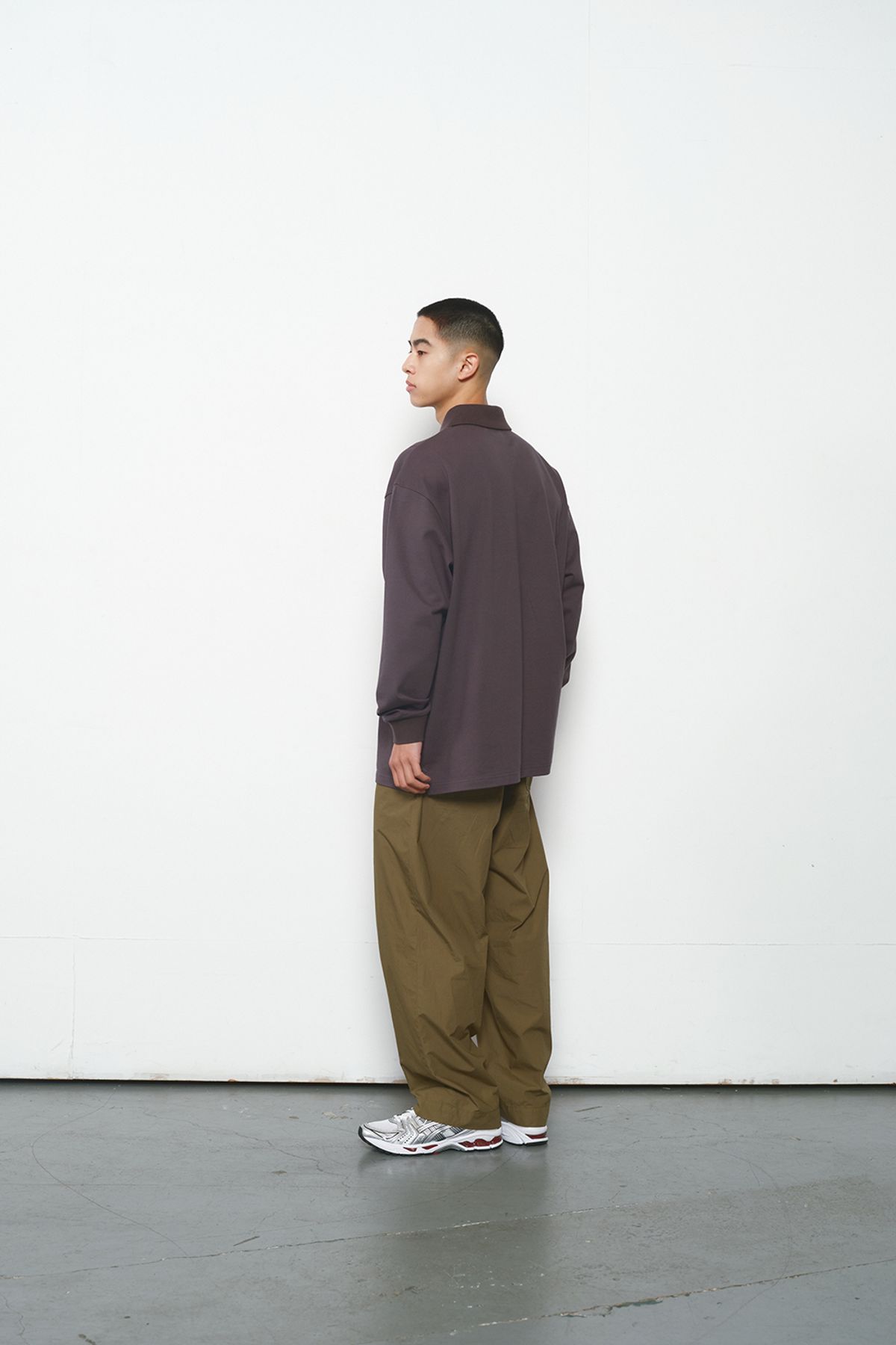 홀리선(HORLISUN) Sumerset Long Pique Pullover Shirt Charcoal