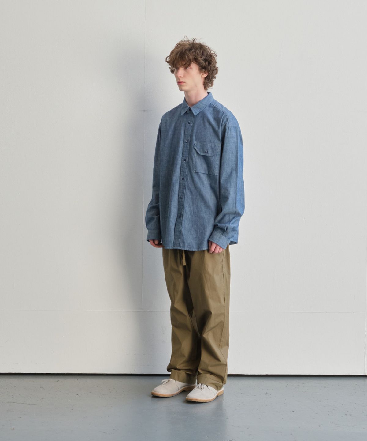 홀리선(HORLISUN) Cove Typewriter Resort Loose Pants Olive