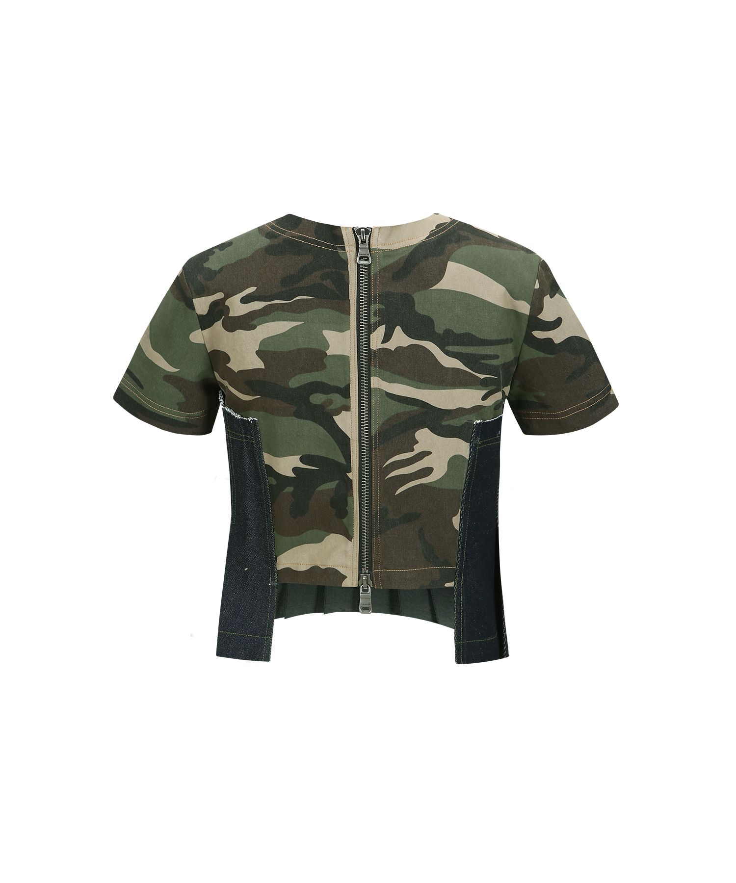 ★Andersson Bell★CAMOUFLAGE PLEATS DENIM TOP MUSINSA公式 | ANDERSSON BELL FOR WOMEN Camouflage Pleats