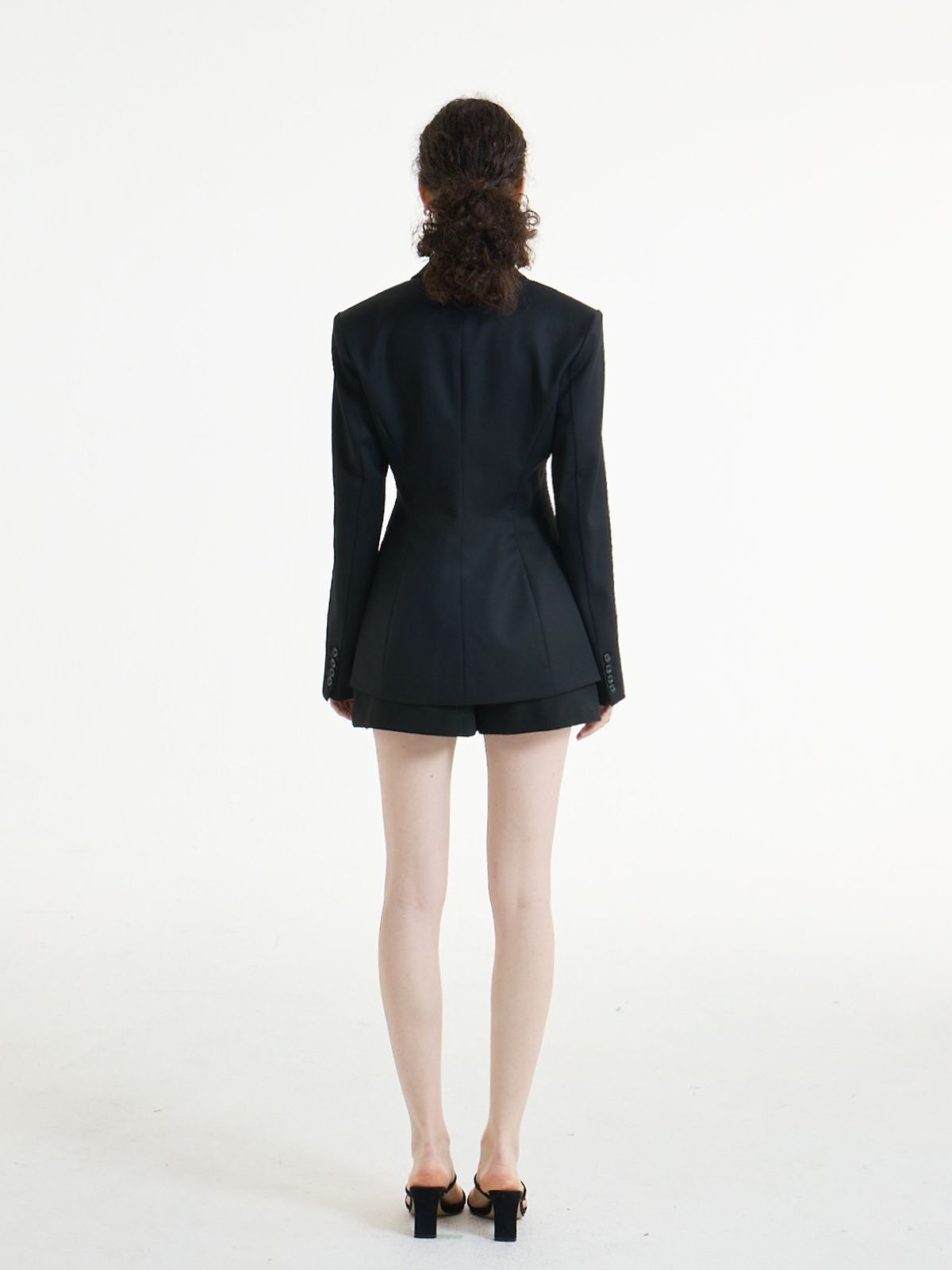 알렌오(ALLEN.O) signature 4-button Jacket (Black)