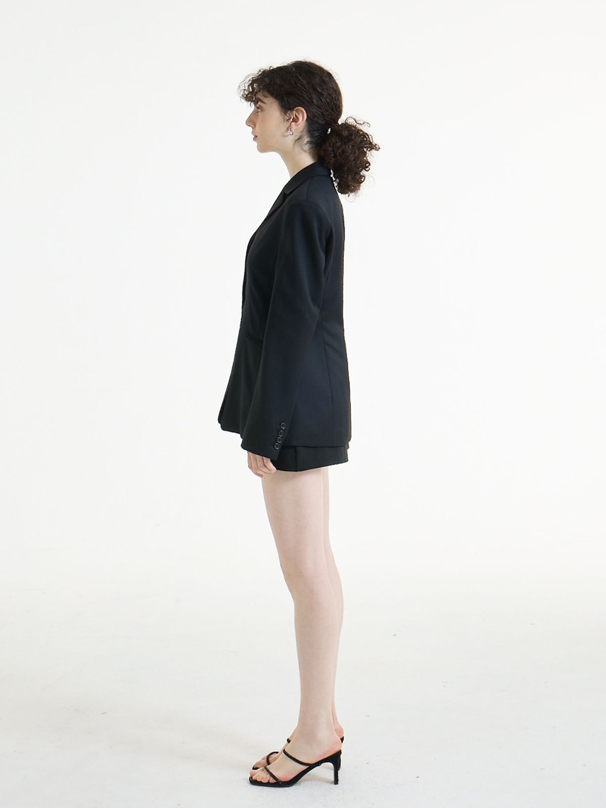 알렌오(ALLEN.O) signature 4-button Jacket (Black)
