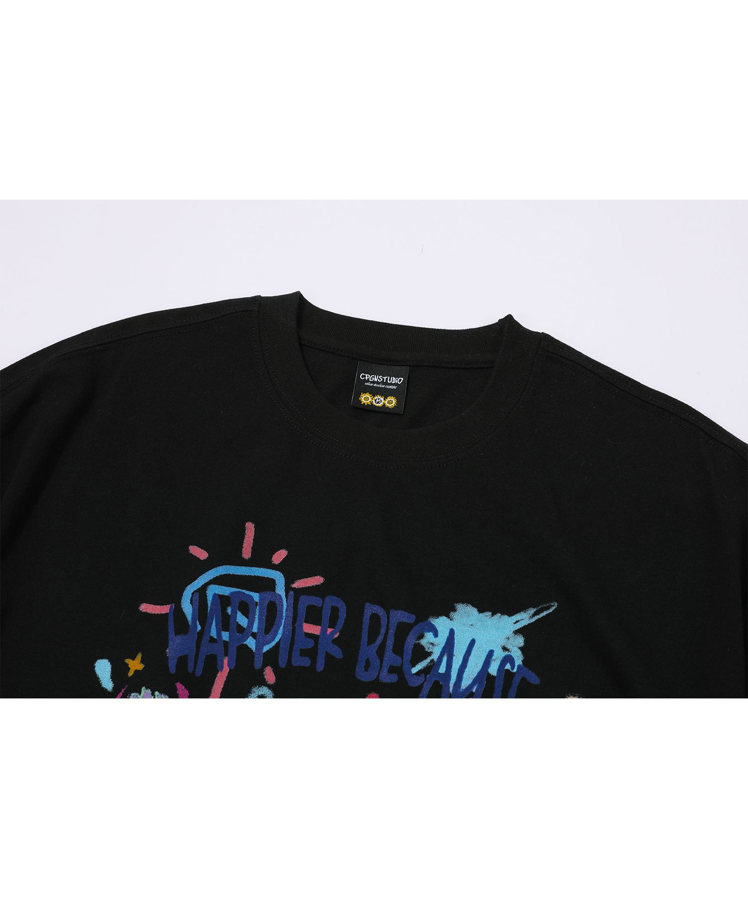 【CPGN STUDIO】DTP 3D CLEVER Short Sleeve T-shirt MUSINSA | CPGN STUDIO DTP Happy Day Short Sleeve Shirt Black