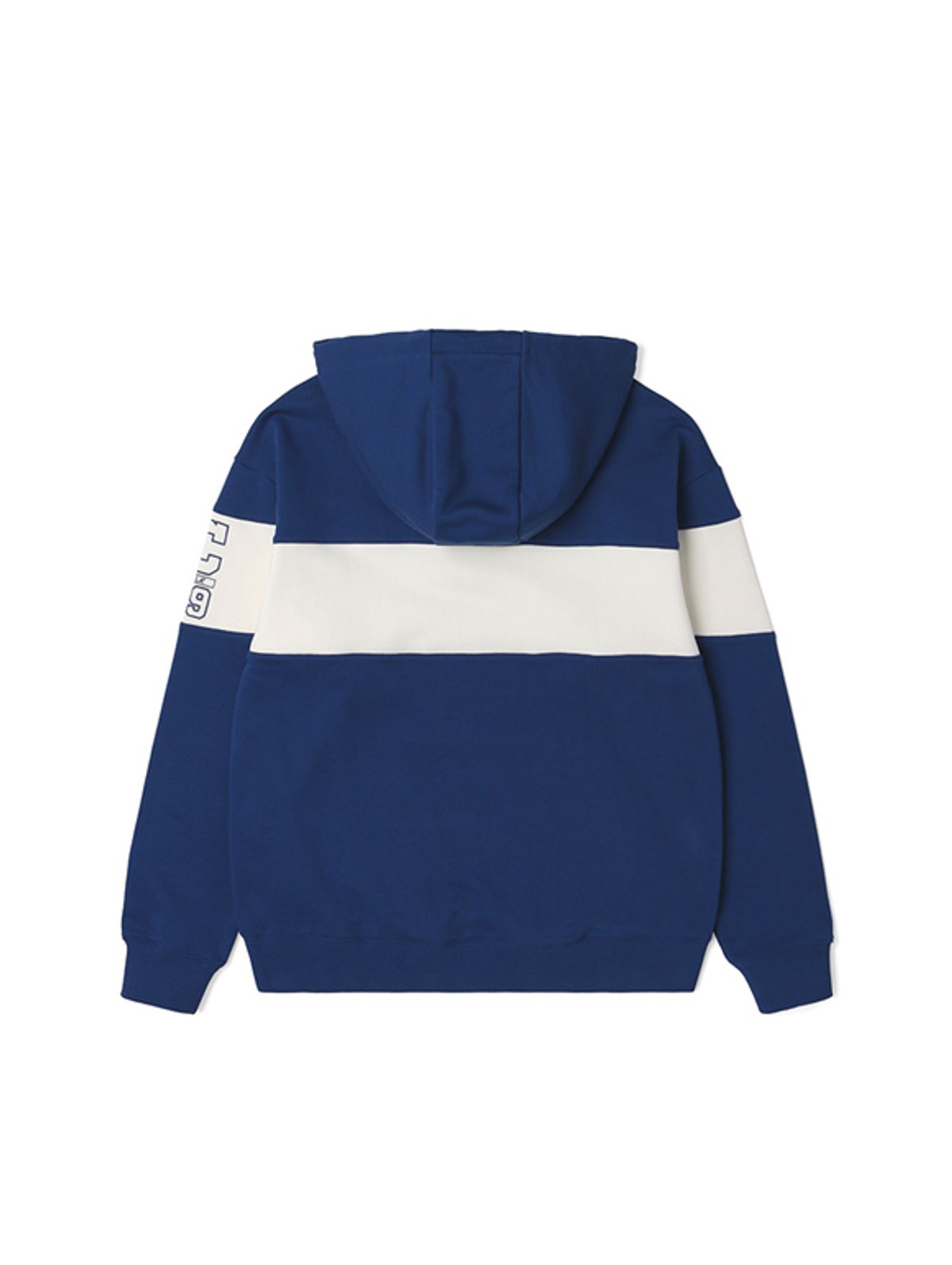 유씨엘에이(UCLA) 남여공용 심플 로고 포인트 배색 블럭 후드 스웨트셔츠[NAVY](UA3LT86_45)