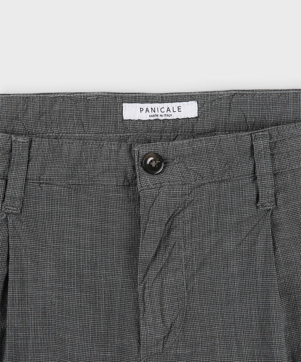 빠니깔레(PANICALE) 차콜 마이크로 패턴 면혼방 팬츠