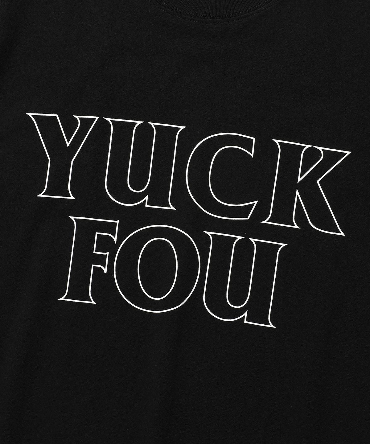 나이스고스트클럽(NICEGHOSTCLUB) YUCK FOU TEE_BLACK(NG2EMUT531A)