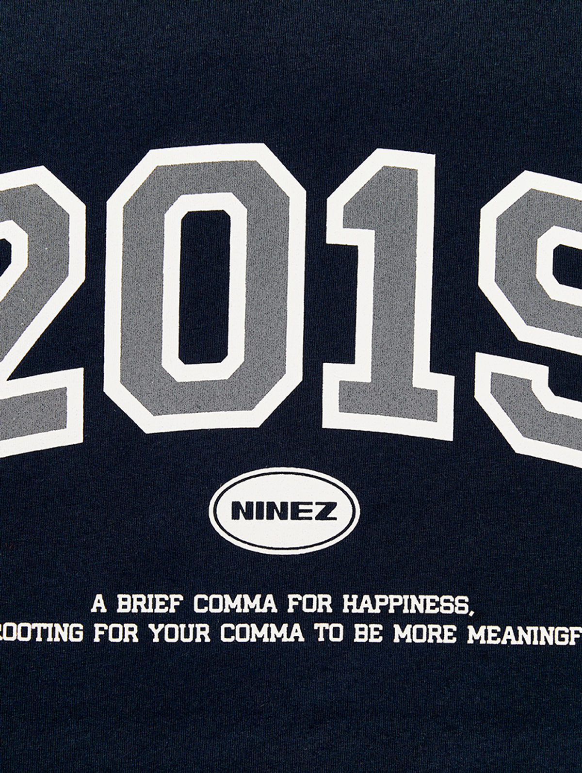 나인제트(NINEZ) 2019 오버핏 반팔 셔츠 (네이비) 24TS06