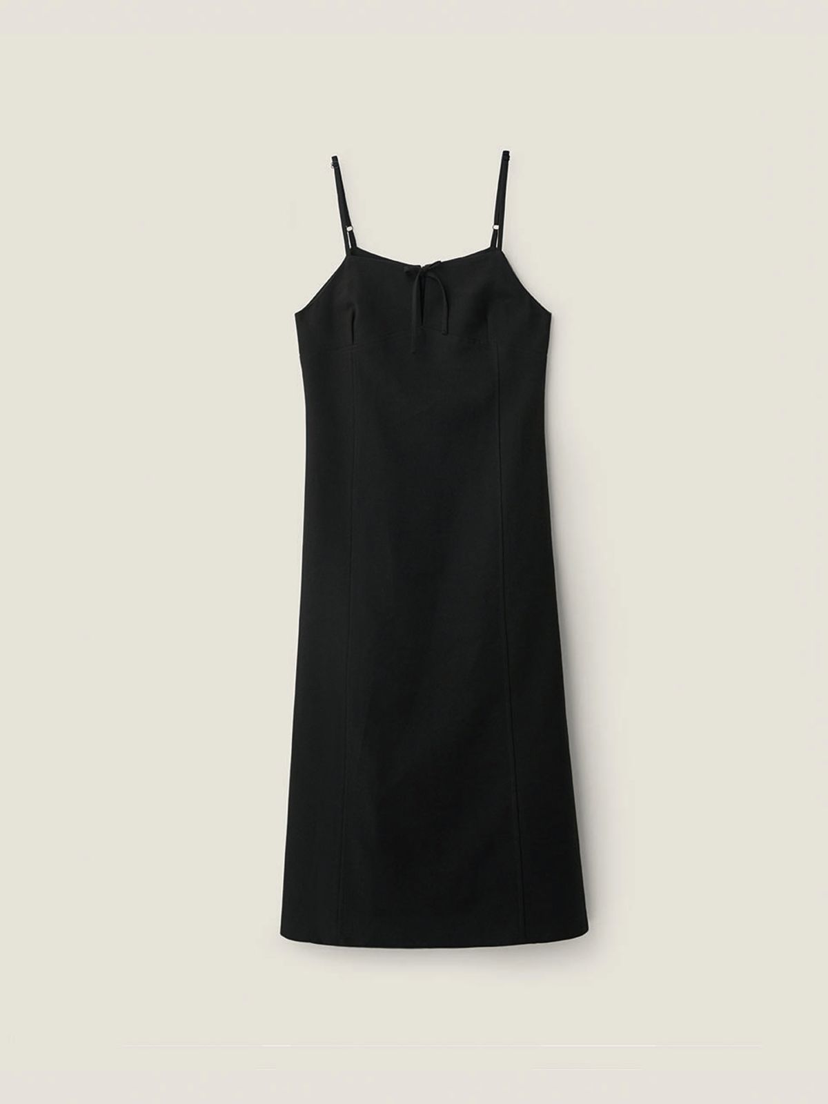 비뮤즈맨션(BEMUSE MANSION) Ribbon layered dress - Black